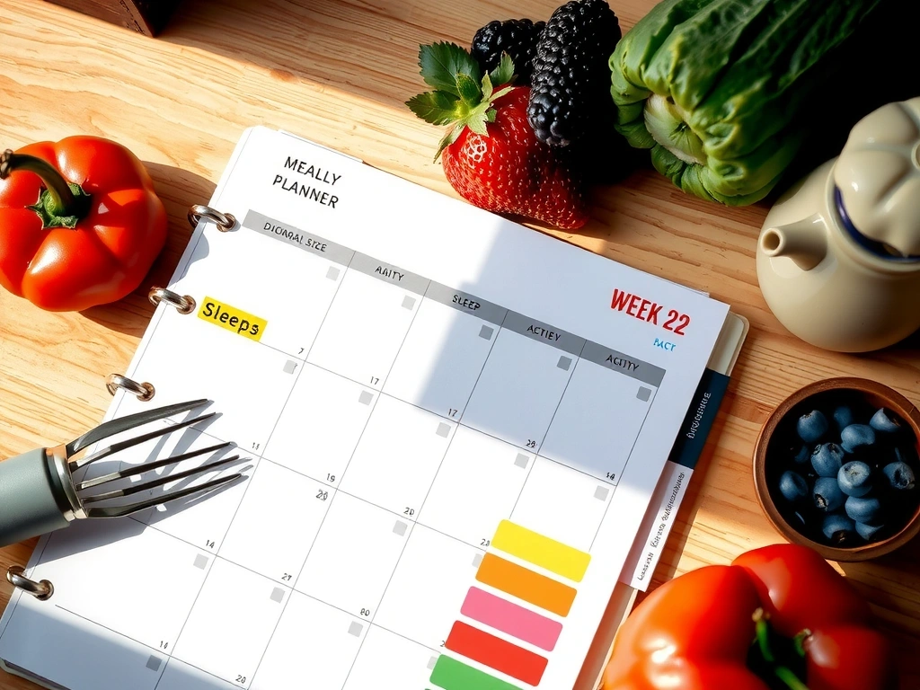 Agenda avec pastilles de couleurs